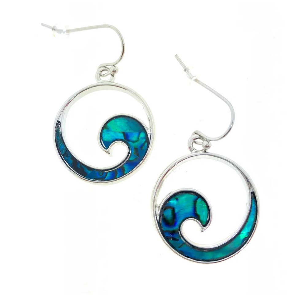 NEW Abalone Wave Earrings